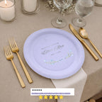 Bluebell Bow | Name & Date | Personalized Baptism Plates