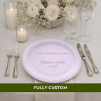 All For His Glory | Name & Date | Personalized Baptism Plates