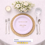 All For His Glory | Name & Date | Personalized Baptism Plates
