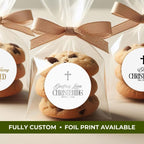 Christening Script | Name & Date | Personalized Baptism Stickers