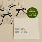 Bye 30's Hello 40's | Personalized 40th Birthday Napkins