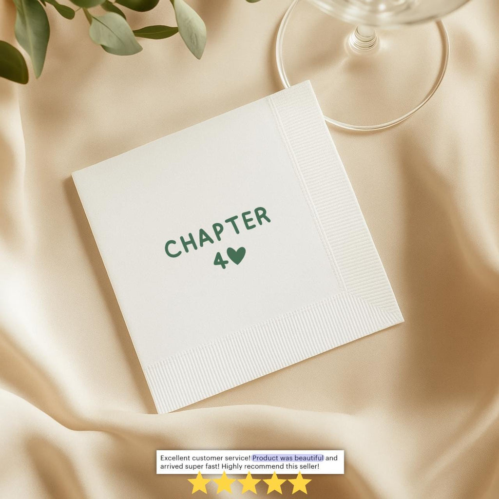 Chapter 40 | Personalized 40th Birthday Napkins