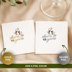 Cheers to 40 Years | Personalized 40th Birthday Napkins