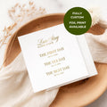 Love Story Timeline | Wedding Napkins