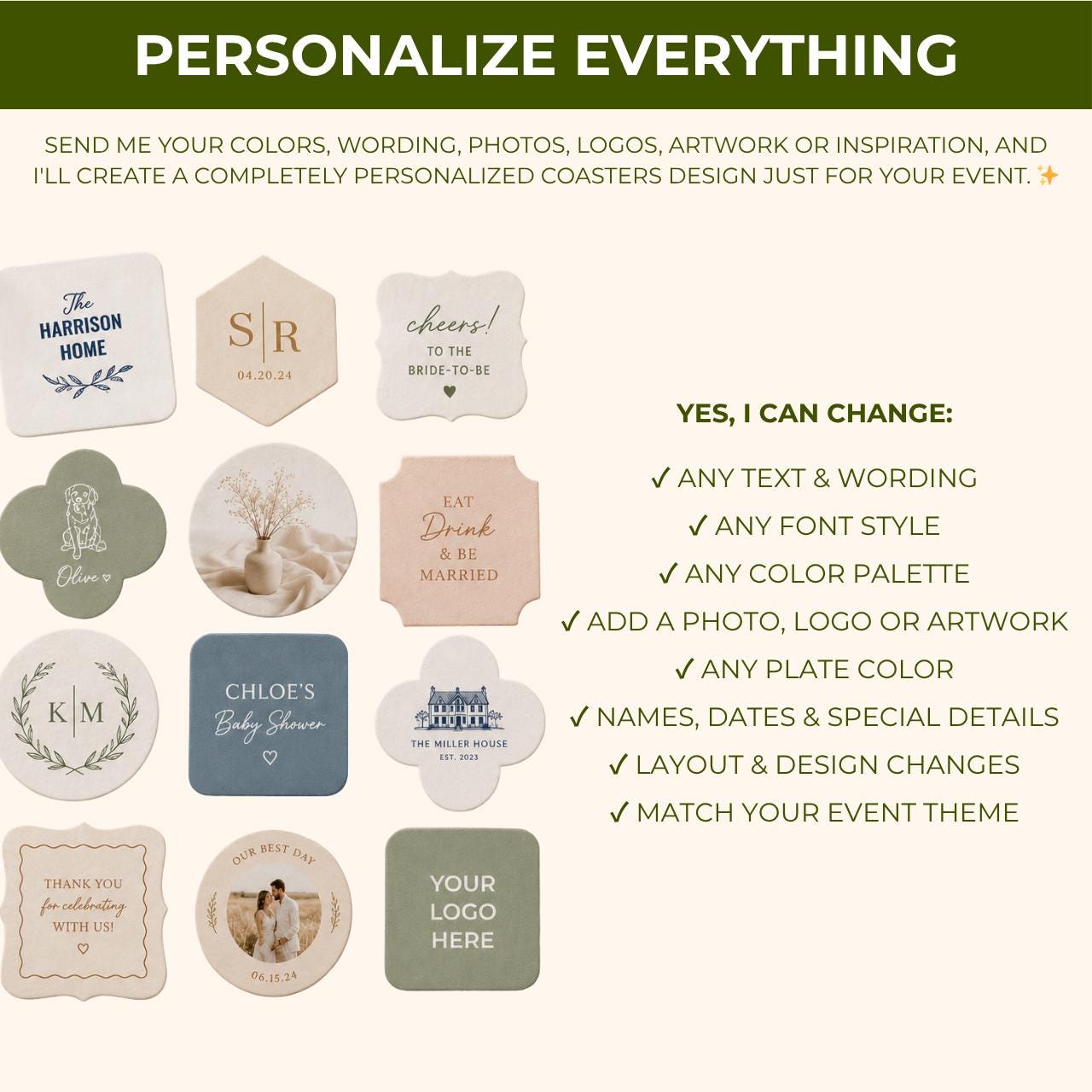 Your Design Here | Custom Coasters