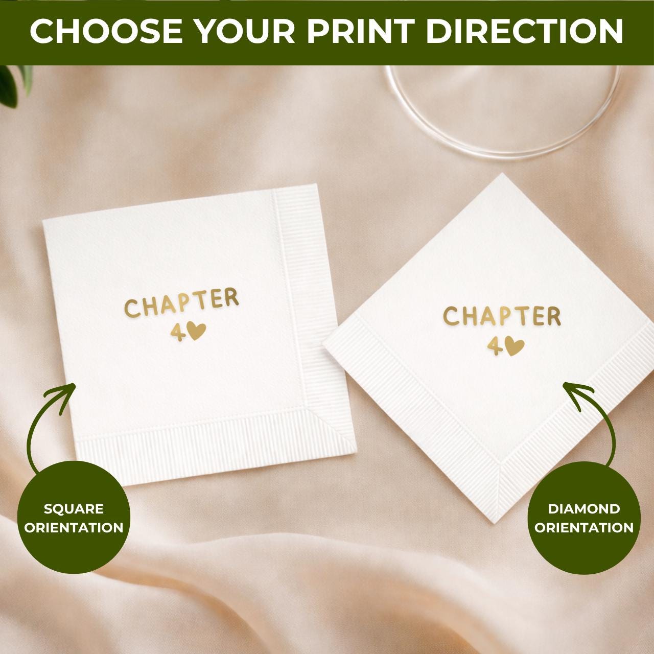 Chapter 40 | Personalized 40th Birthday Napkins